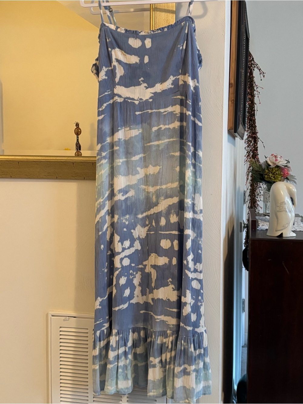 Knox Rose Blue and White Dress—size L - Picture 8 of 9